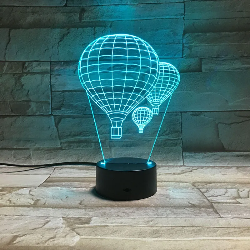 Воздушный шар 3D лампа светильник ing светодиодный USB настольная настроение RGB