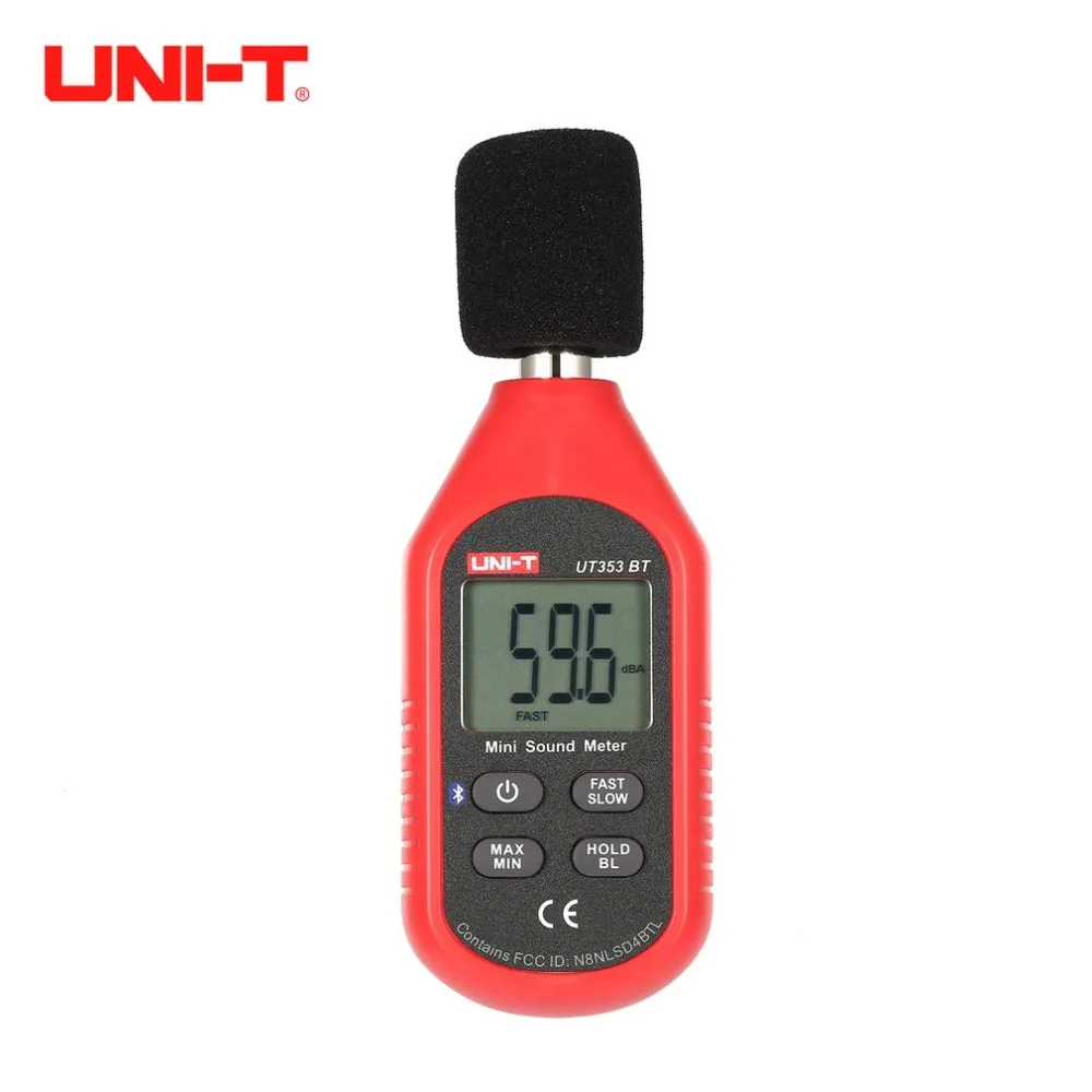 

UNI-T UT353BT Bluetooth Digital LCD Mini Sound Level Meter Noise Audio Volume Detector Decibel Monitoring Tester 30-130dB