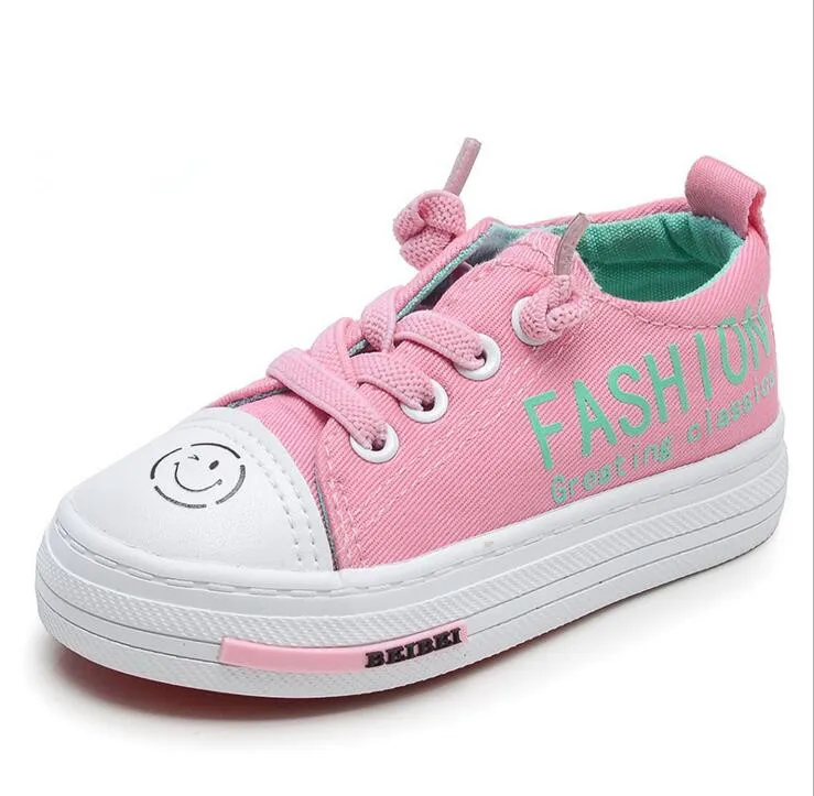Европейский размер 20-25 детская парусиновая обувь для девочек/мальчиков Модные дышащие детские кроссовки детские повседневные спортивные
