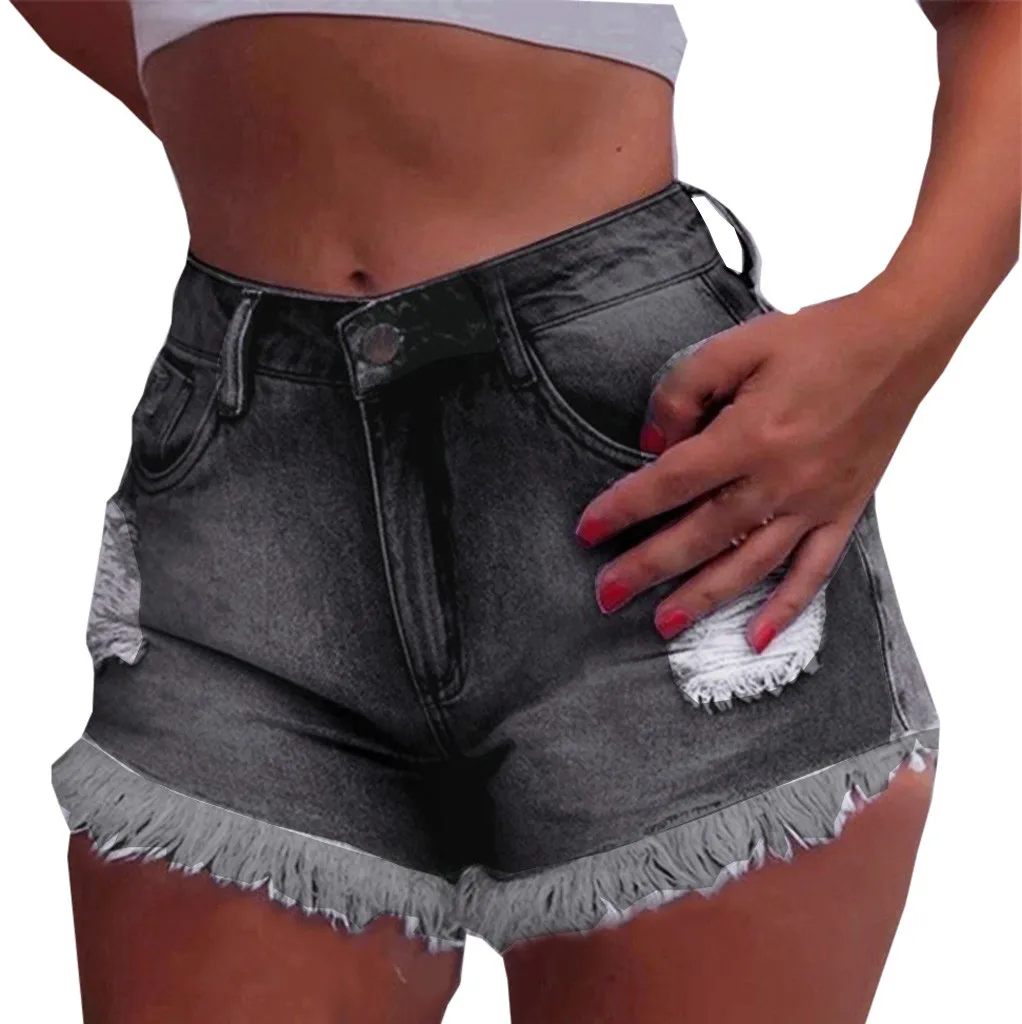 Шорты женские летние джинсовые шорты плиссированные szorty damskie Pantalones Cortos Mujer Spodenki Damskie шорты с высокой талией джинсы