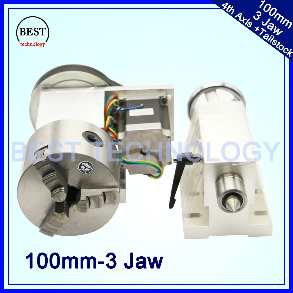 100mm CNC 4th Achse + Reitstock, CNC teilapparat/Rotation Achse/EINE achse kit für Mini CNC router/stecher holzbearbeitung gravur 100mm CNC 4th Achse + Reitstock, CNC teilapparat/Rotation Achse/EINE achse kit für Mini CNC router/stecher holzbearbeitung gravur