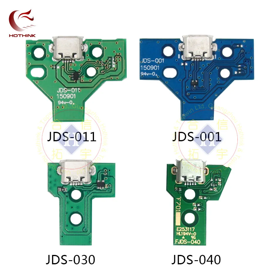 HOTHINK 25 шт./лот JDS-001 JDS-011 JDS-030 JDS-040 JDS-055 USB плата с зарядным портом для PS4 контроллера DualShock 4 Ремонт Запчасти