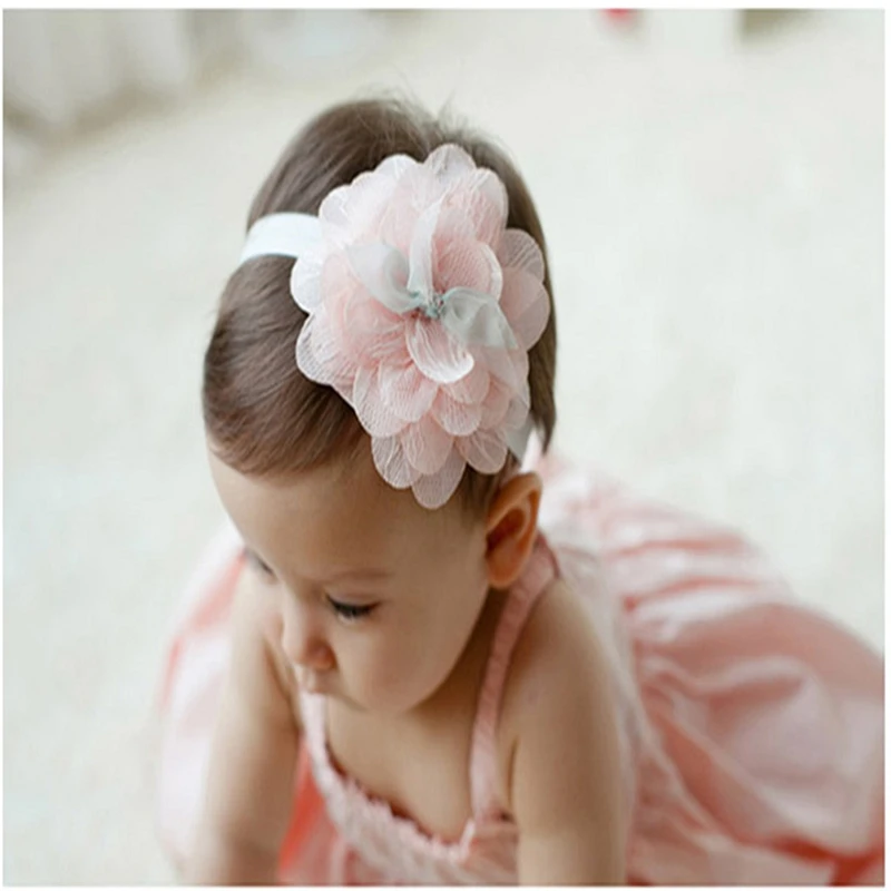 Корейская Детская повязка на голову; аксессуары для новорожденных; повязка на голову с цветами; аксессуары для волос для маленьких девочек; украшения для детей; фотографии - Цвет: 14