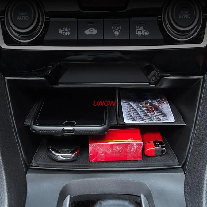 Car Center Console Storage Box For Honda Civic Si 2017 2018