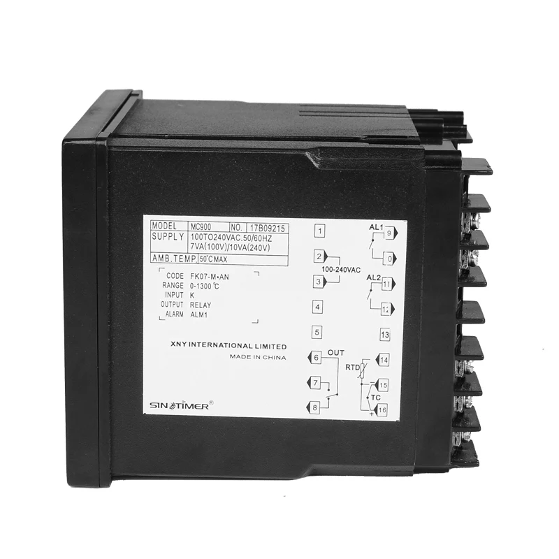 Универсальный вход цифровой PID контроллер температуры релейный выход K или PT100 регулятор нагрева или охлаждения с сигнализацией MC900