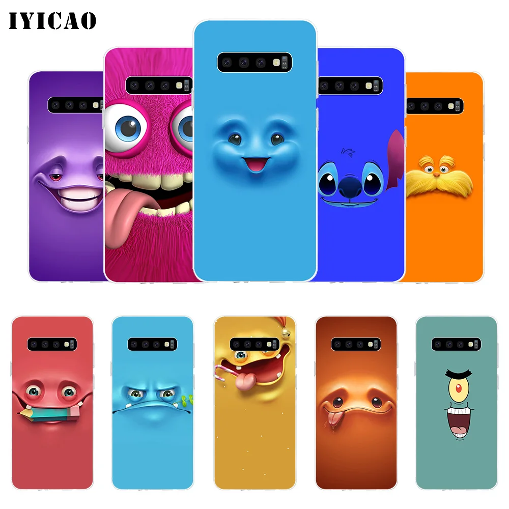 IYICAO милый 3D Мягкий силиконовый чехол для телефона Samsung Galaxy S10e S10 S9 S8 Plus S7 Edge TPU |