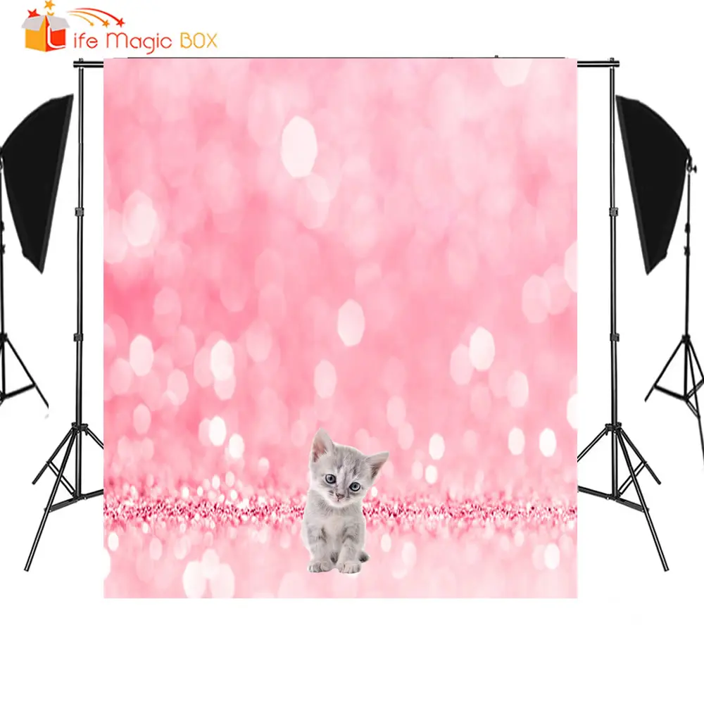 LIFE MAGIC BOX Фотофон с рождественскими украшениями розовые блестящие фоны|Фон для