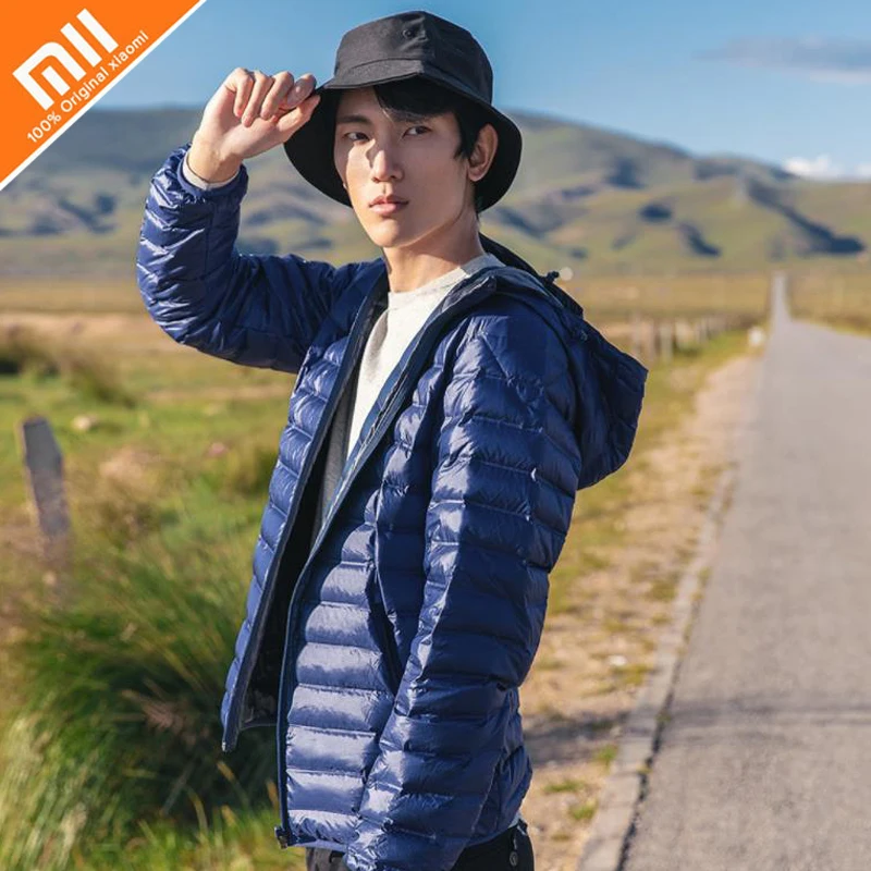 

Original xiaomi 90 points light and seamless piece goose down jacket men 90% goose down comfort winter HOT