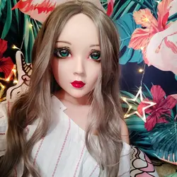 (Wei-03) Gurglelove женский милая девушка смолы половина головы Kigurumi BJD маска косплэй японского аниме роль маска Лолиты Crossdress кукла