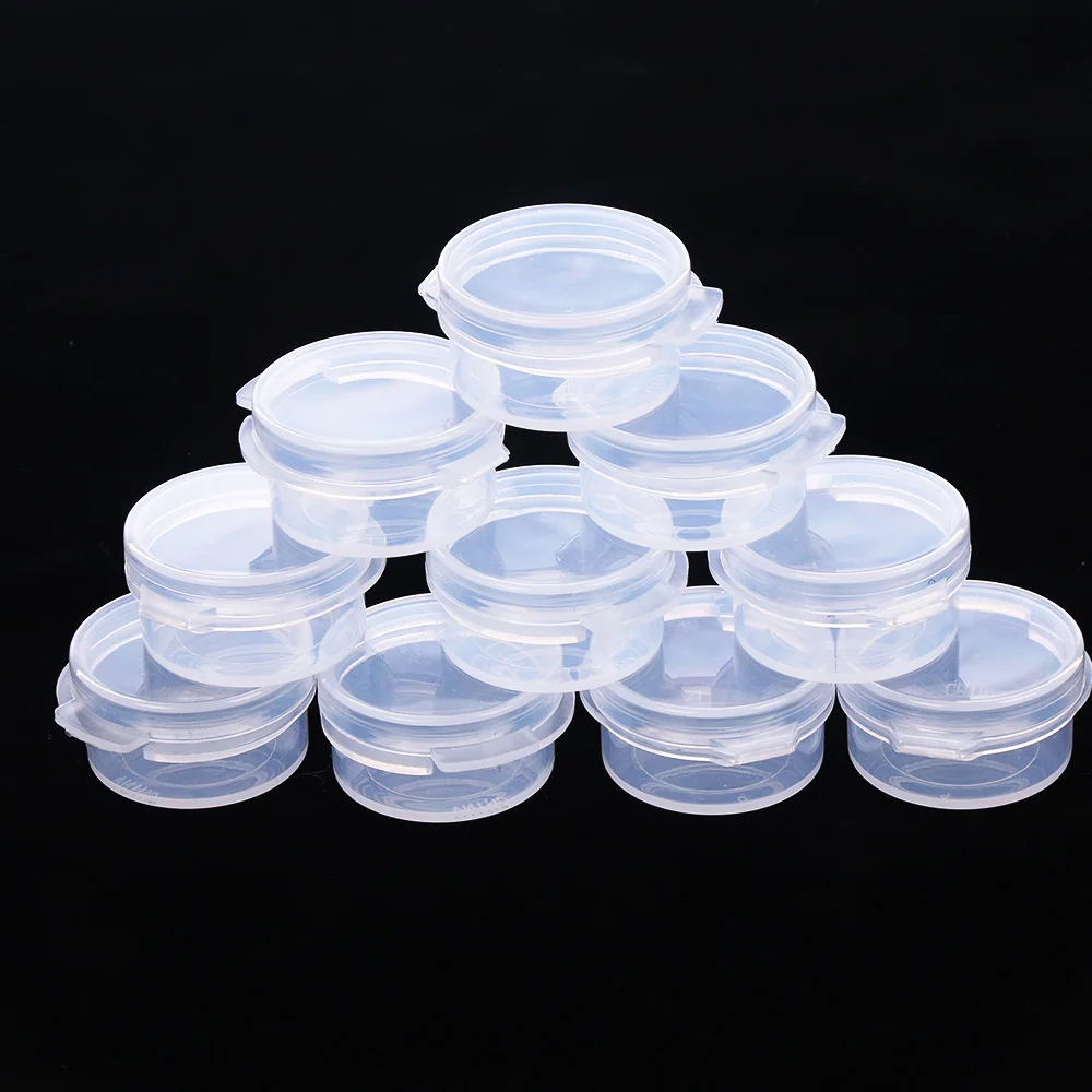 

New 10Pcs Make Up Jar Mini Sample Bottle Sealing Pot Face Cream Container Portable Refillable Bottles & Accessories