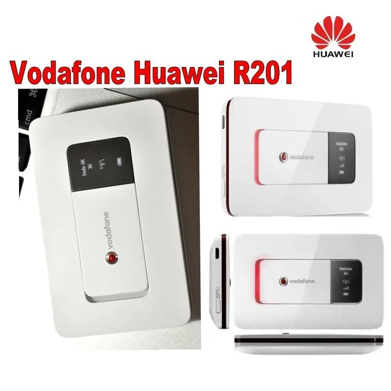 Лот из 4 шт. Vodafone HUAWEI R201 HSUPA, 3g, с функцией WI-FI маршрутизатор, Tri-band(900/1900/2100) 7,2 Мбит/с 3g мобильный роутер Wi-Fi PK E585 E586