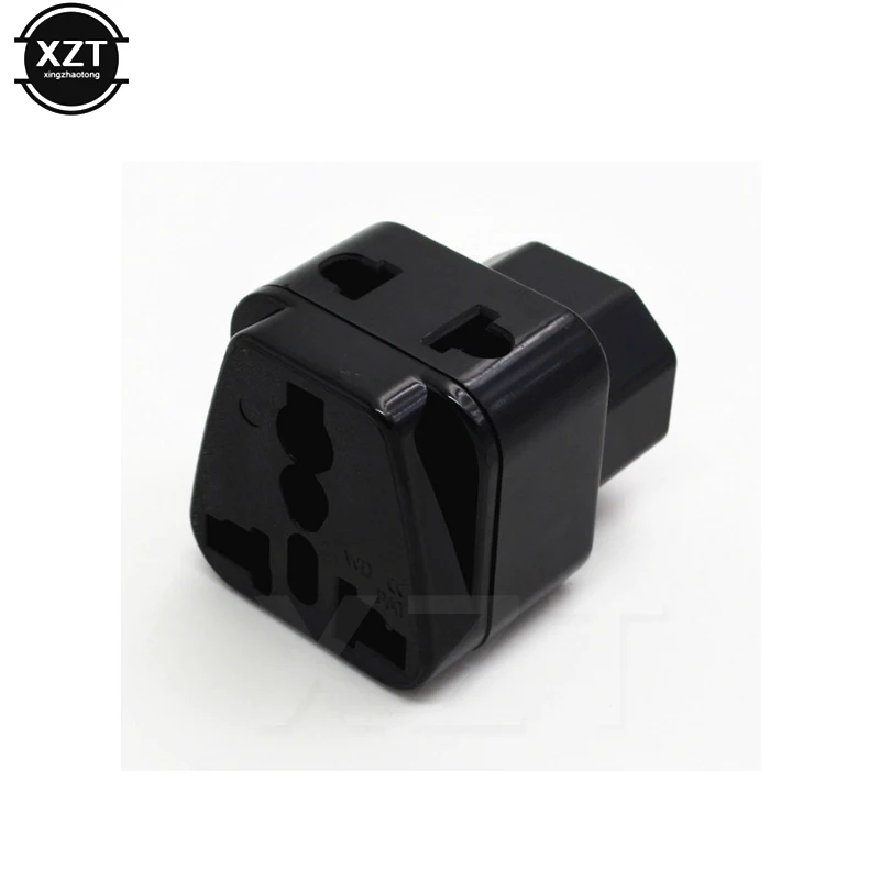 

1pcs 2 in 1 IEC 320 C14 Male to C13 Female Power Adapter PDU/UPS C13 Universal Female AU/US/UK/EU special conversion plug newest
