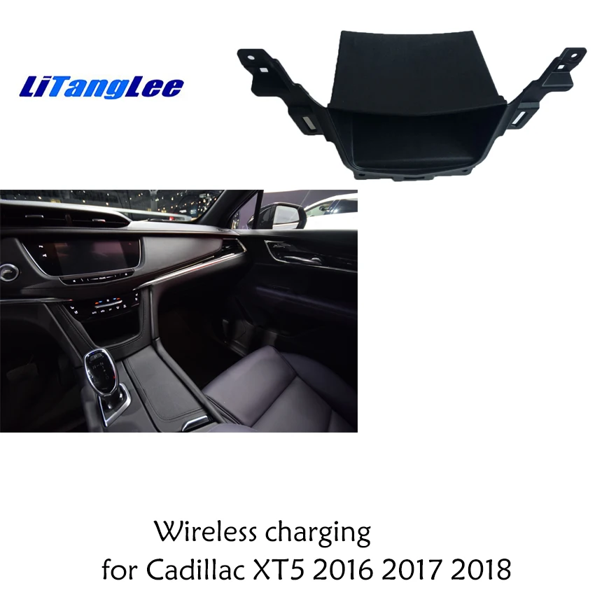 

Car QI Wireless Onboard Charging Pad For Cadillac XT5 2016~2018 Fast Phone Charger Plate For iPhone Android Phone Charger