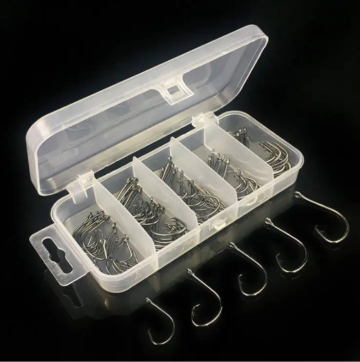Ganchos de Pesca Caixa Tamanhos Offset Esporte Círculo Preto Octopus Gabarito Alto Aço Carbono Peixe Gancho 1 0 2 3 4 75 Pçs - 5 1 círculo ganchos de pesca preto octopus gabarito