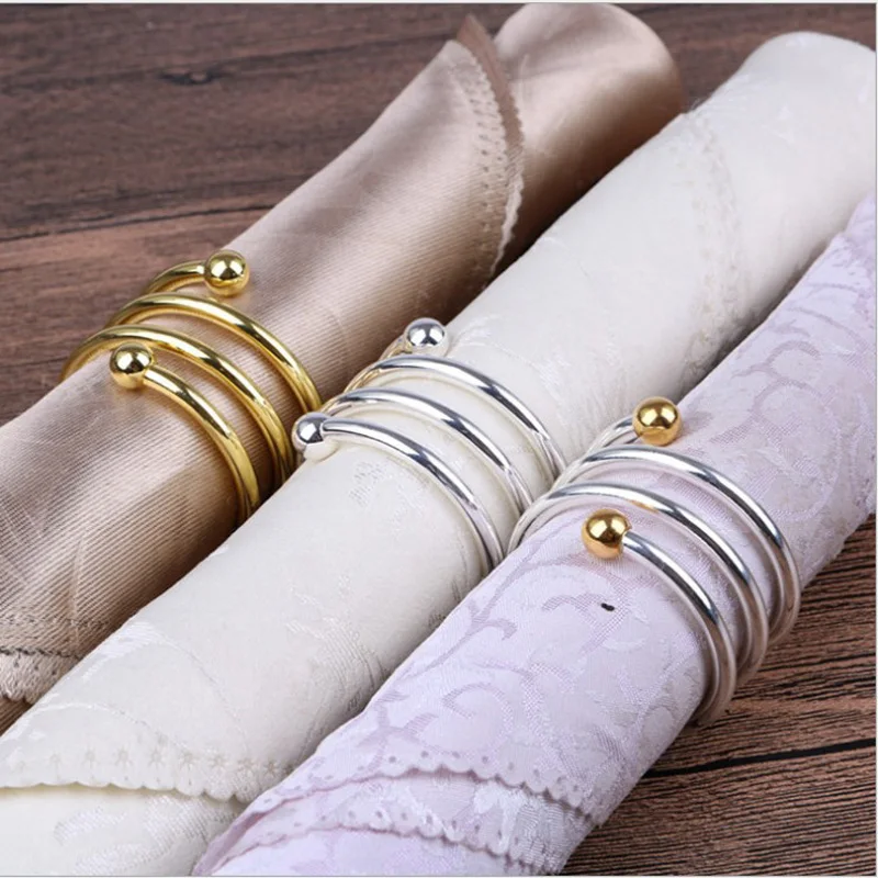 

Chinese European Napkin Ring Hotel Home Dining Table Trinket Meal Buckle