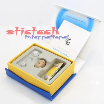 

by dhl or ems 50 sets Mini Pocket Sound Amplifier Ear Aid Adjustable Tone AXON K-83 Hearing care Aids Plug