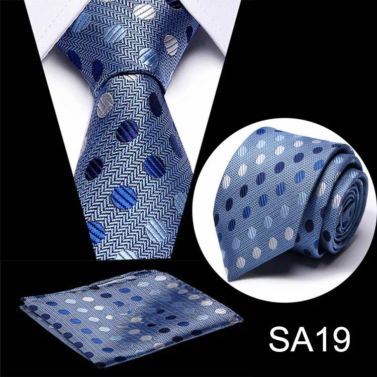 Галстук высокого качества набор для мужчин синий цветочный галстук и платок Серебряный галстук мужской Corbatas Hombre Свадебный квадратный Карманный галстук