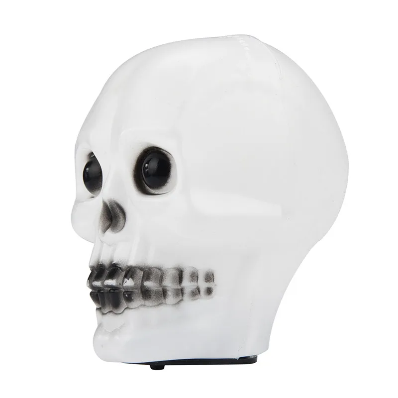 LED Flash Skull Night Light Lamp Halloween Colorful Mini Decore Party Trick Gift lamparas lampada 40JA0707