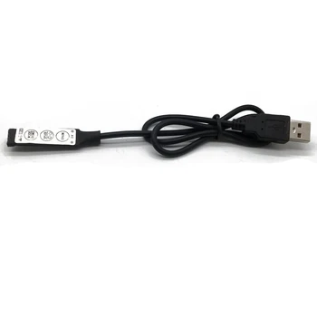 

USB RGB Controller DC5V Led Dimmer with 3 Keys 4 Pin Female Connector for 5V RGB Led USB Strip 19 Dynamic Modes For Led Strip