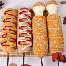 На заказ поддельные корейские закуски реквизит модель Моделирование еда хот-дог Сырная палочка образец модель большой Сырная палочка матовая еда модель