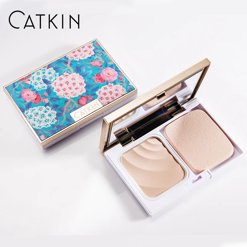 

CATKIN Trio-Color Lotus Loose Powder 7.2g Adjusting Skin Tone Clean Makeup Base Balance Moistures Refresh Comfort Skin