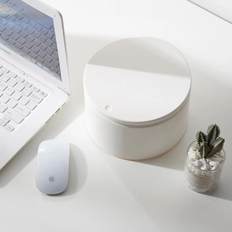 Japanese Desktop Trash Can Pressing Type Small Waste Bins With