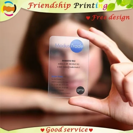 Пользовательские визитные карточки печать/пластиковый прозрачный ПВХ карты печать/водонепроницаемый/Имя/визитная карточка