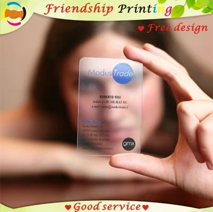 

Custom business card printing/ plastic transparent pvc card print/waterproof/ name/visiting card Free Shipping