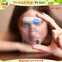 Custom business card printing/ plastic transparent pvc card print/waterproof/ name/visiting card Free Shipping