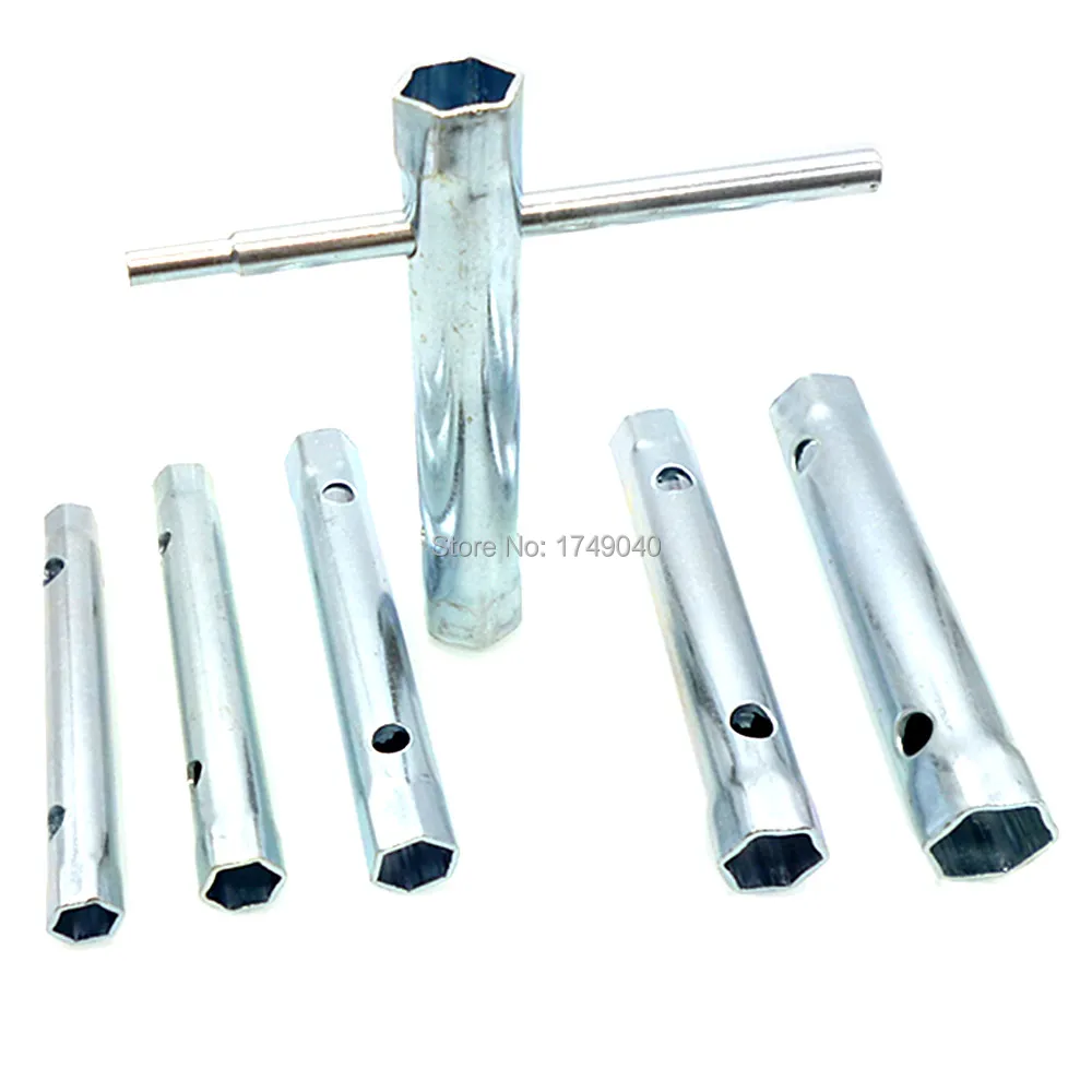 6pcs Spark Plug Wrench Double Ended Socket Wrench 8mm to 19mm Tubular