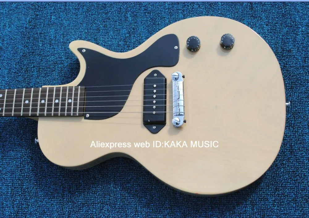 

Wholesale Guitars Cream Electric Guitar ONE Pickup High Quality From China
