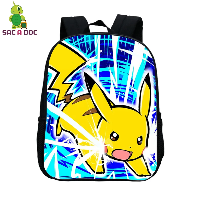 Pokemon Impresso Escola Backpacks12 Polegada Pikachu Pokemon
