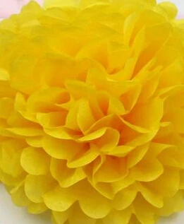 10PCS Handmade 6''(15CM) Tissue Paper Pom Poms Paper Flower Ball Pompom For Home Garden Wedding Birthday&Wedding Car Decoration 