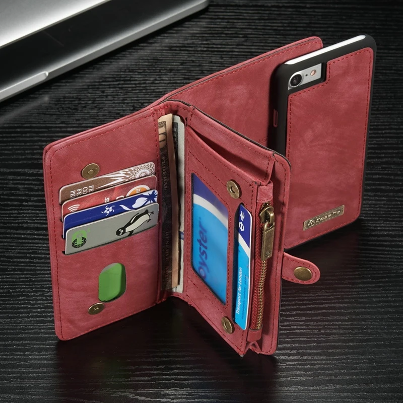 Ретро из искусственной кожи чехол кошелек чехол для карт для iPhone XS MAX XR X 6 6S 7 8 plus для samsung Galaxy S7 Edge S8 s9 Plus
