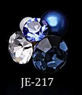 50 шт/100 шт украшения для ногтей, 3D художественный амулет, стеклянные стразы, драгоценные камни, 16 цветов, бриллианты для дизайна ногтей, художественные талисманы для ногтей - Цвет: JE217(50pcs)