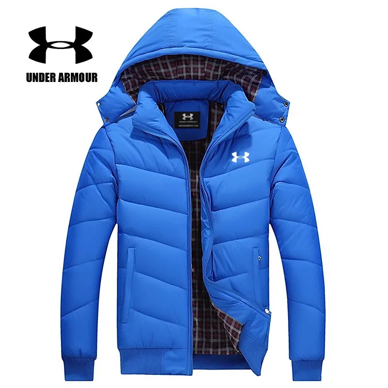 

Under Armour Men Winter Cotton Jacket Brand Leisure Sports Jackets Outdoor Thick Coats Chaqueta Hombre invierno Asian Size M-6XL