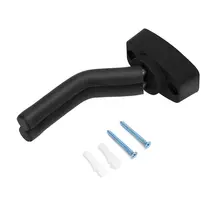 Wall Mount Guitar Hanger Hook Non-slip Holder for Electric Acoustic Guitars Bass Ukulele String Instrument wall mount string rotating guitar hanger black