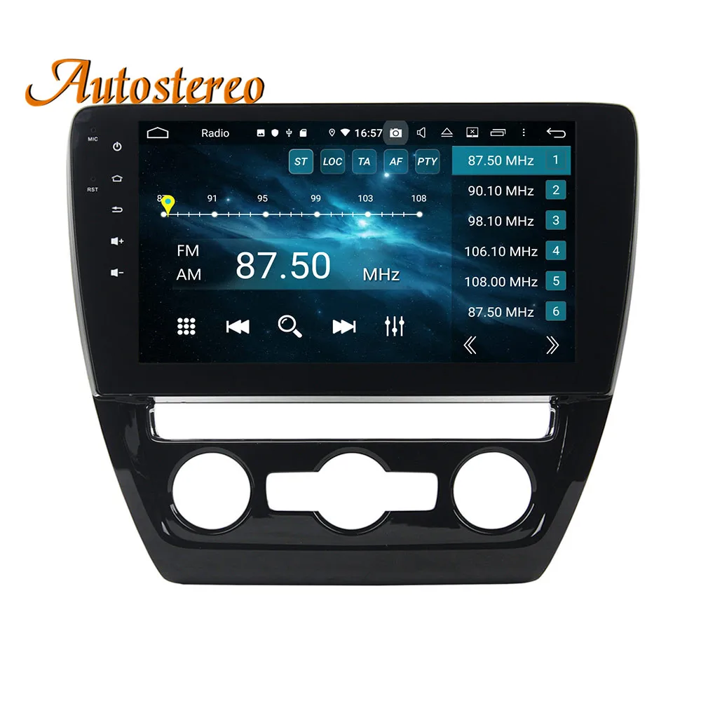 Discount DSP Android 9 Car GPS navigation For Volkswagen Sagitar 2015-2016 multimedia DVD player head unit autoradio tape recorder stereo 5