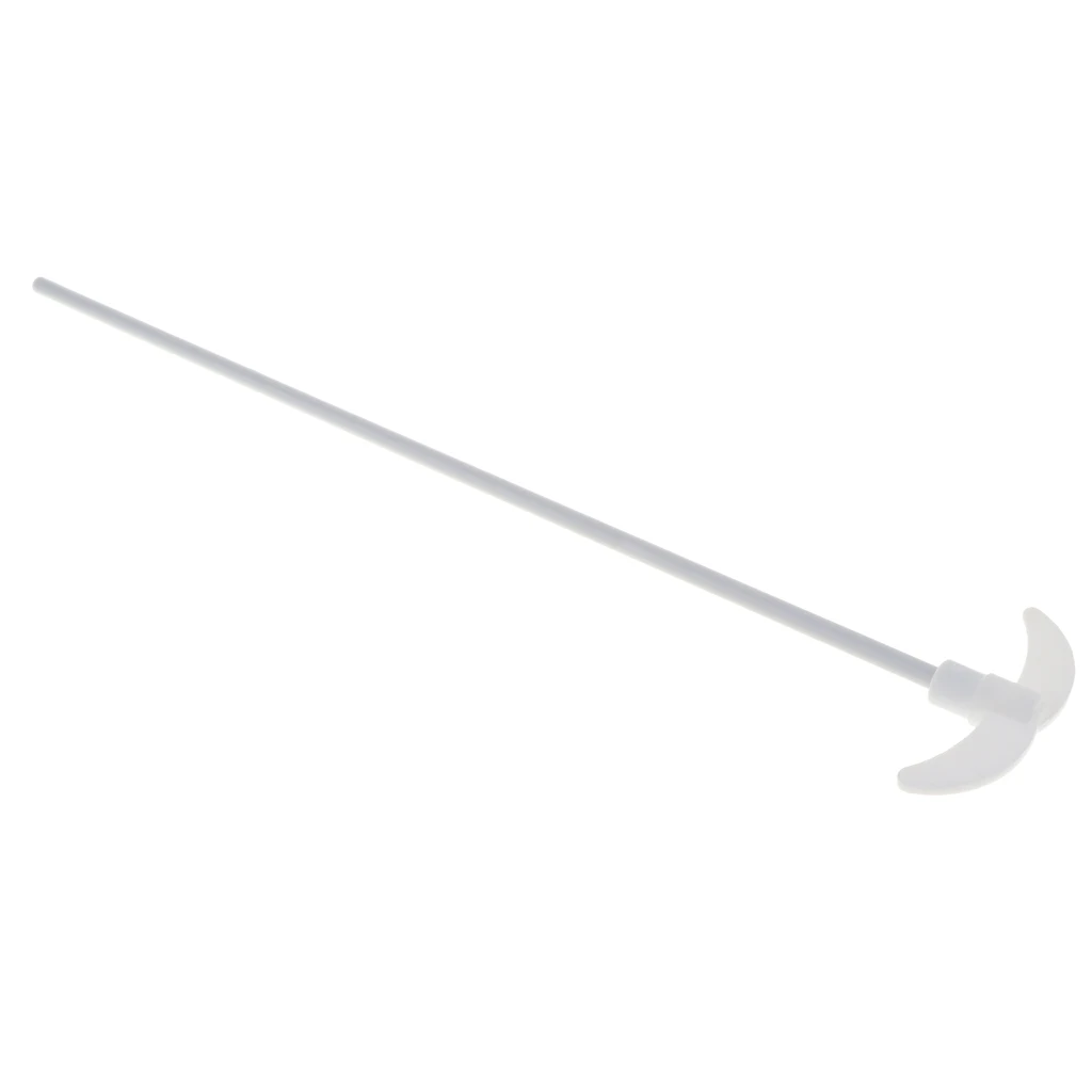 400 mm PTFE Stirring Rod Overhead Stirrer Mixer Shaft w/ 90 mm Dia Foldable Paddle - Lab Flask Utensils Accs