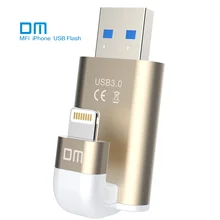 Free shipping DM APD003 USB3.0 32GB MFI usb flash drives for iphone for ipad external storage usb flash disk