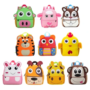

Cute Kid Toddler Small Backpack Kindergarten Schoolbag 3D Cartoon Animal Bag