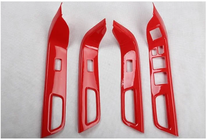 

Red Interior Decoration Window Button /Doors Handle /Threshold Frame For Mitsubishi Lancer 2009 10 11 12 13 14 15 2016 AA421A
