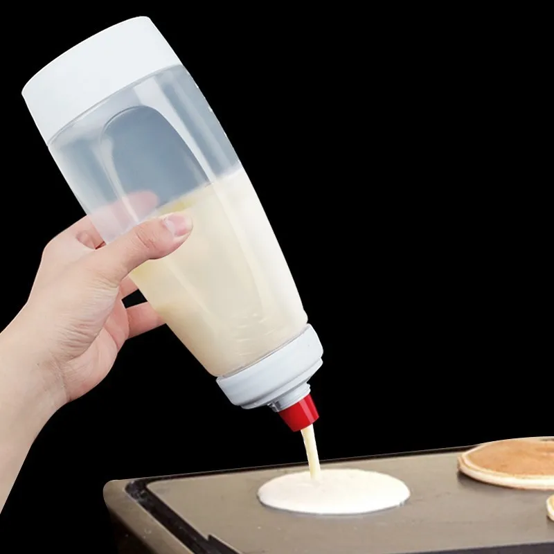 

Delidge 1 Set Mix Bottle Cupcake Muffin Pancake Dispenser Tool Cookie Waffle Blender Shaking Bottle Kitchen Cake Tool