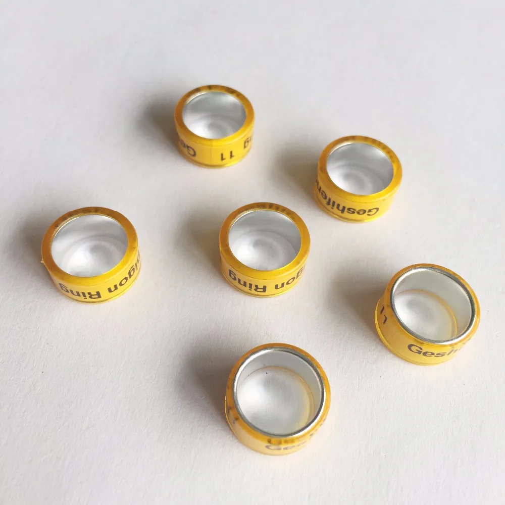 Алюминиевый сердечник с пластиковый для пальто кольцо, внутренний 8 мм, высота 7 мм, белый цвет