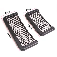 For Cellphone Pens Wallet Convenience Holder Nylon String ABS Adhesive Storage Net Mesh Pouch Bag Pocket