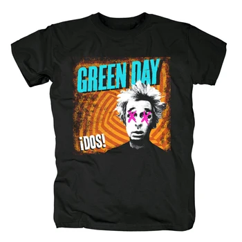 

Bloodhoof Green Day album printed Cotton Cool Tops tee Short Sleeve Men's t shirts Asian Size
