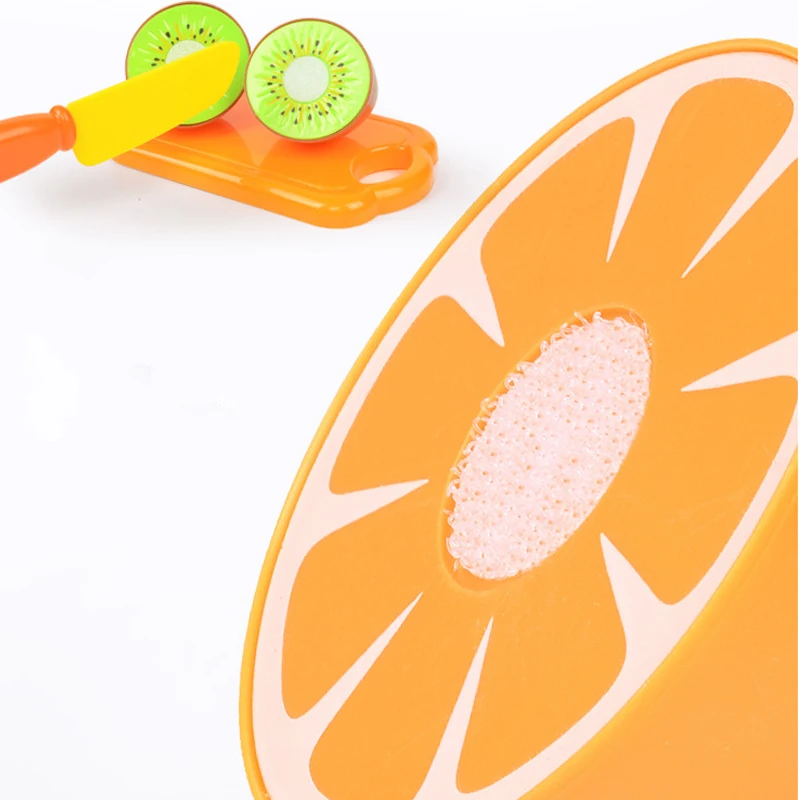 Kids Kitchen Plastic Vegetables Fruit Miniature Food Cutting Toy Children Pretend Play Educational Classic Toys for Girls Baby