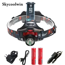 Открытый любителей спорта ИК индукции фар 200 люмен 3 Режим Фонари Сенсор светодиодные фары фонарик налобный фонарь