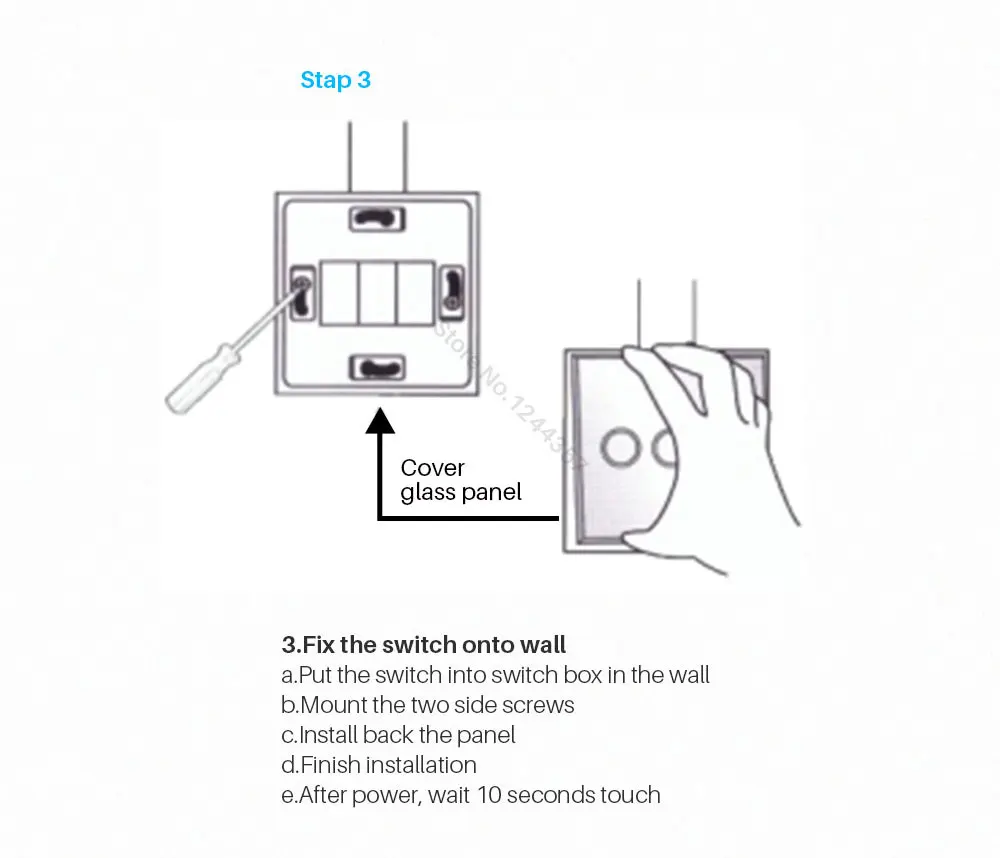 EUUK Standard smart remote control Wall Touch Screen Switch (14)