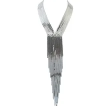 Classic style jewelry tassel necklace sweater chain length necklace bridesmaid prom jewelry
